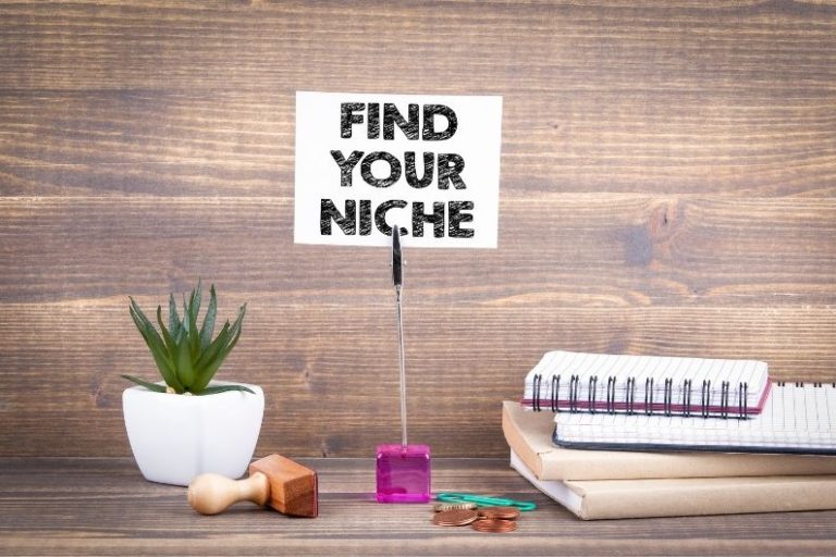 find your niche sign