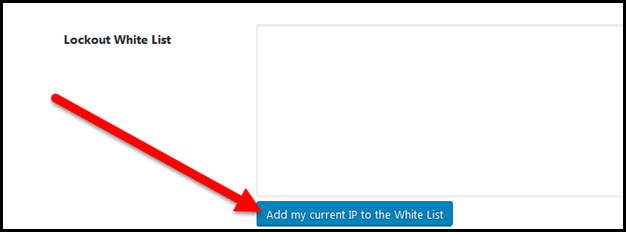 add current ip to whitelist button