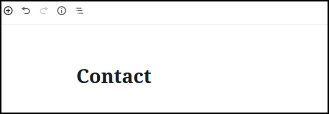 contact page title field