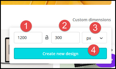 custom dimensions on canva