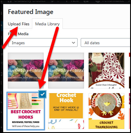 featured image choices