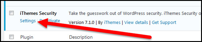 ithemes security settings link