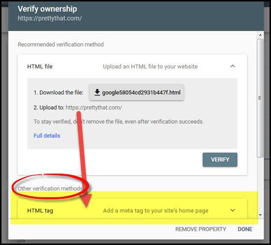 other verification methods screen