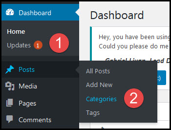 posts categories link in wordpress