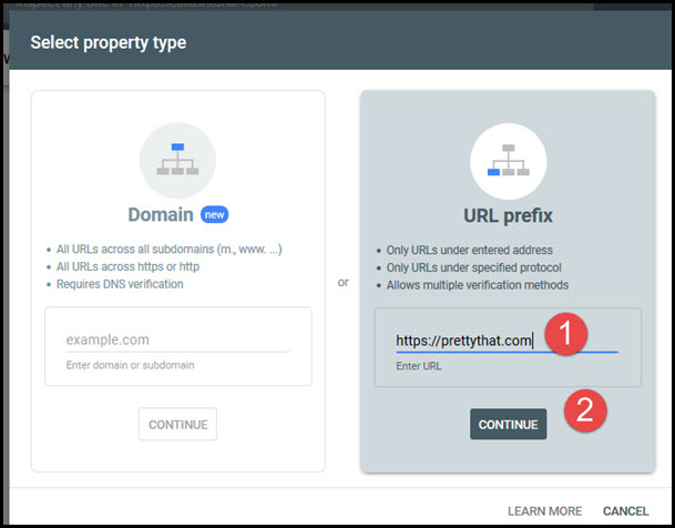 select property type screen