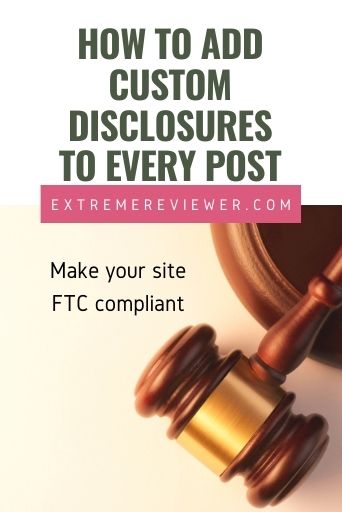 how to easily add ftc disclosures to wordpress posts
