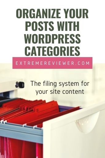 organize your posts with wordpress categories