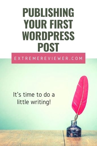publishing your first wordpress post banner