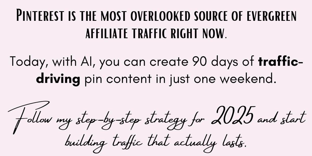 Pinterest traffic statement for 2025